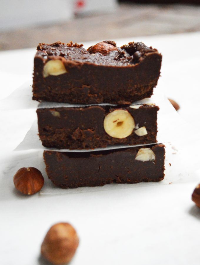 raw hazelnut fudge